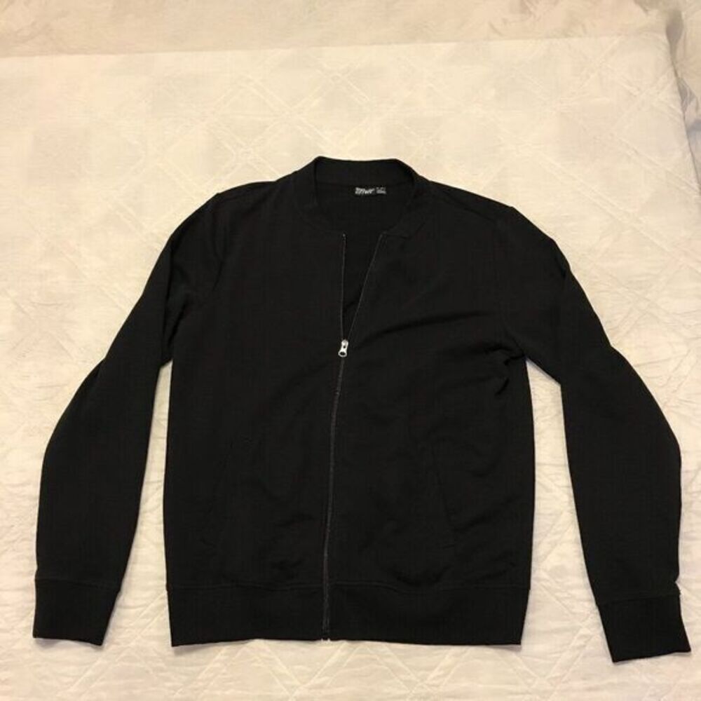 crivit black full zip‎ exercise jacket Large 42/44